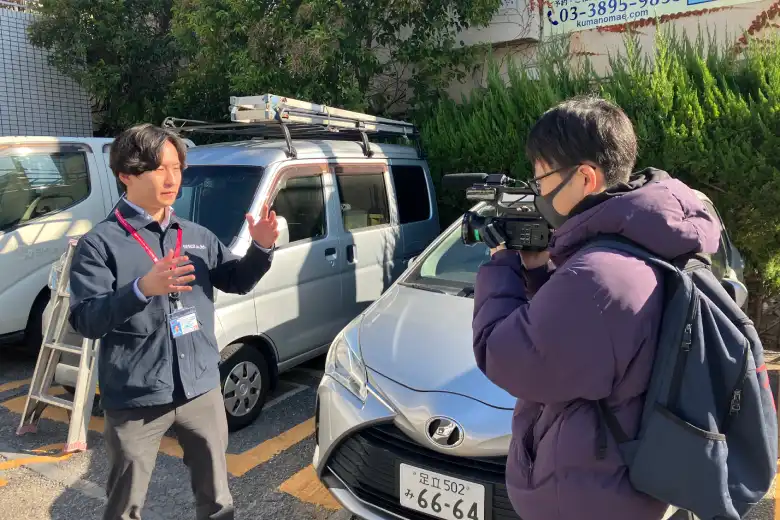 番組放送時の様子